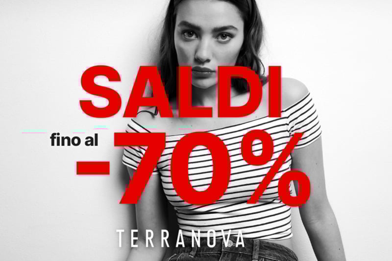 Terranova. Saldi estivi fino al -70%