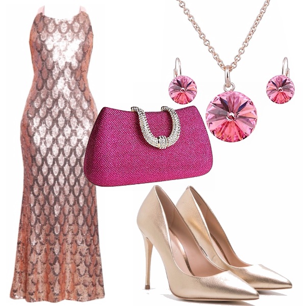 Outfit Una serata gold
