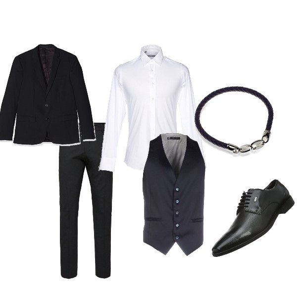 Outfit uomo - Fratello dello sposo. Stile Business/Elegante per Cerimonia.