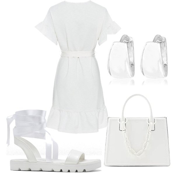 Outfit donna - Martini con ghiaccio. Stile Bon Ton per Tutti i giorni. Abbinamento con cardigans, vestiti, borse a tracolla, orecchini.