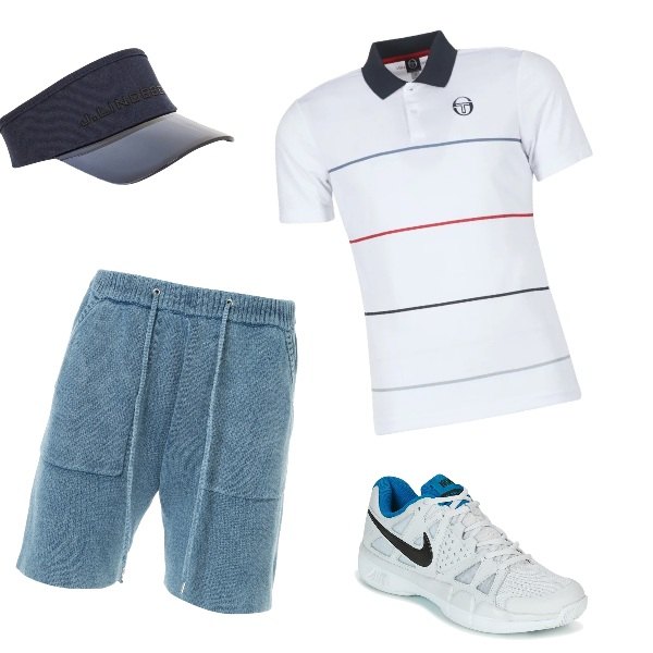 Outfit uomo - Partita a tennis. Stile Urban per Sport.