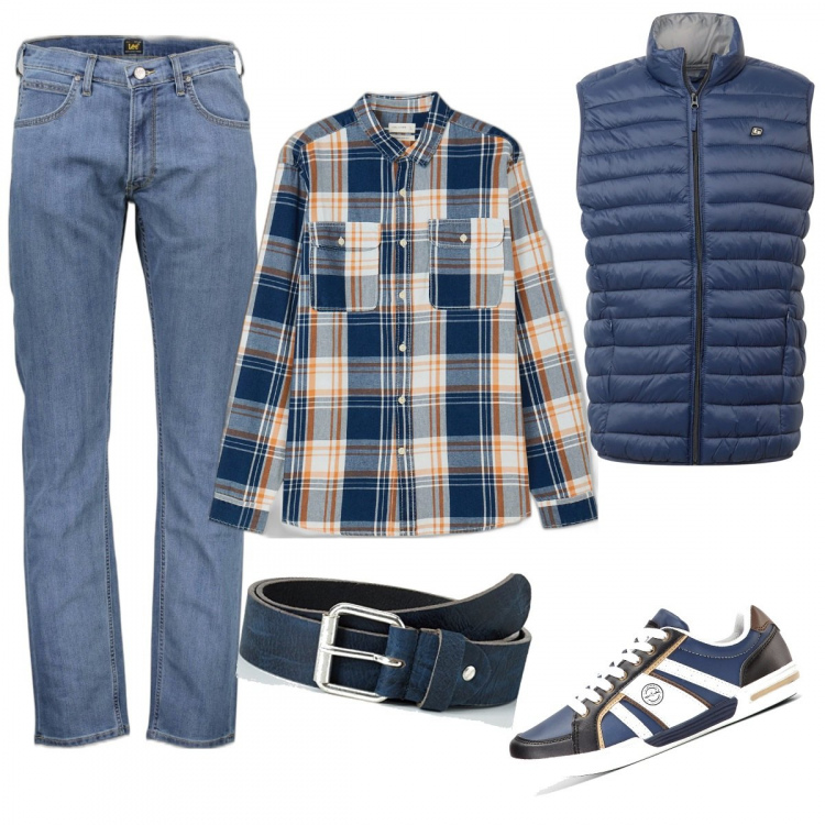 Outfit uomo - Comode alternative. Stile Casual per Tutti i giorni. Abbinamento con camicie, sneakers, cinture, jeans, gilet.