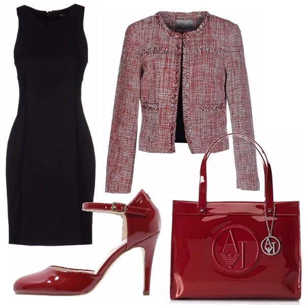 Outfit donna - Tubino chic. Stile Bon Ton per Scuola/Università.