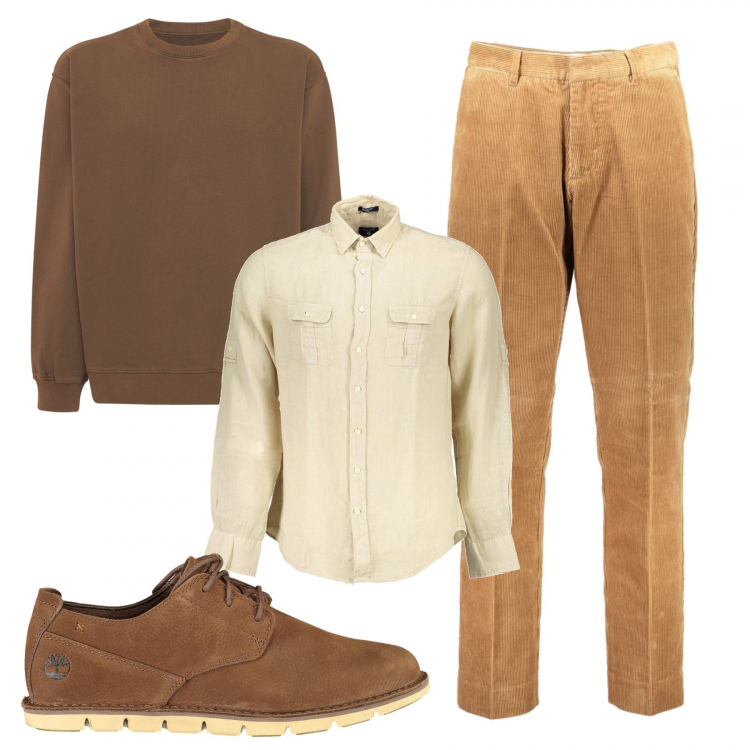 Outfit uomo - Total look #1193994. Stile Casual per Tutti i giorni. Abbinamento con pantaloni, camicie, sneakers, felpe.