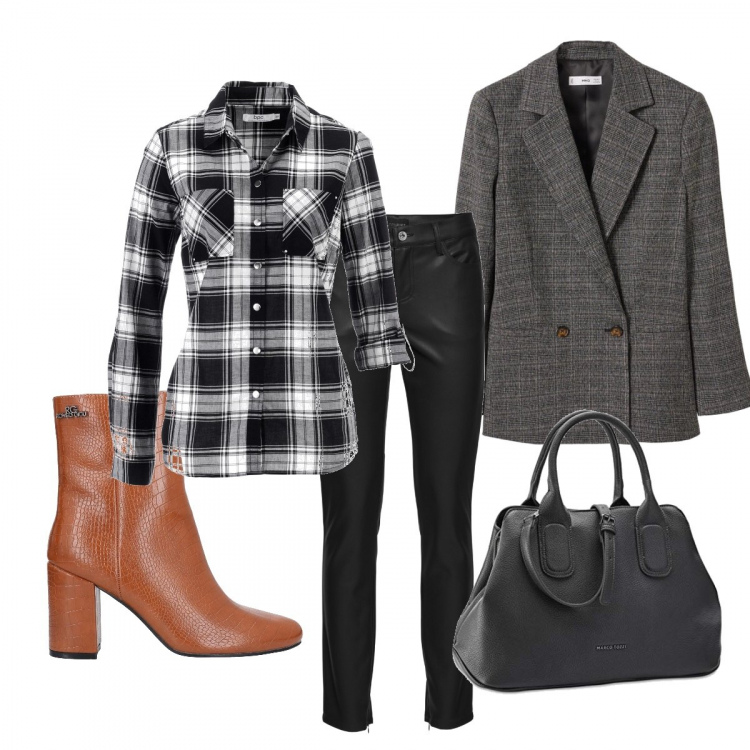 Outfit donna - Colore dell autunno ai piedi. Stile Casual chic per Tutti i giorni. Abbinamento con camicie, pantaloni, stivaletti, giacche, borse a mano.