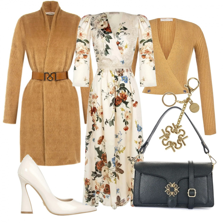Outfit donna - Rinascimento Black Friday - romantica!. Stile Romantica per Cerimonia. Abbinamento con vestiti lunghi, maglieria, cappotti, borse a spalla, scarpe col tacco, portachiavi.