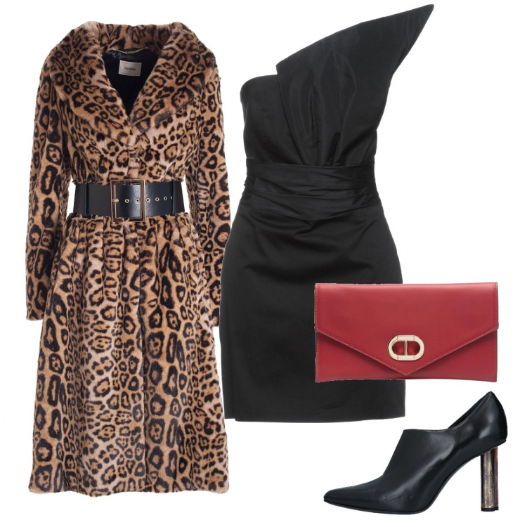 Outfit donna - Chic e tacco. Stile Chic per Serata fuori. Abbinamento con vestiti corti, décolleté, cappotti, clutch.