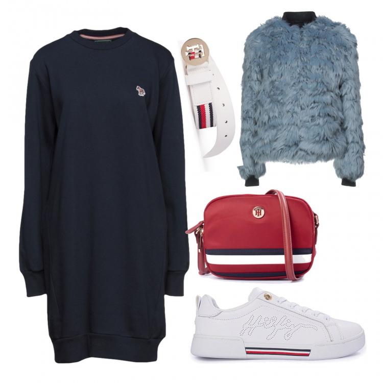 Outfit donna - Non sai ancora cosa regalare?. Stile Casual per Tutti i giorni. Abbinamento con sneakers, borse a tracolla, cinture, cappotti, vestiti corti.