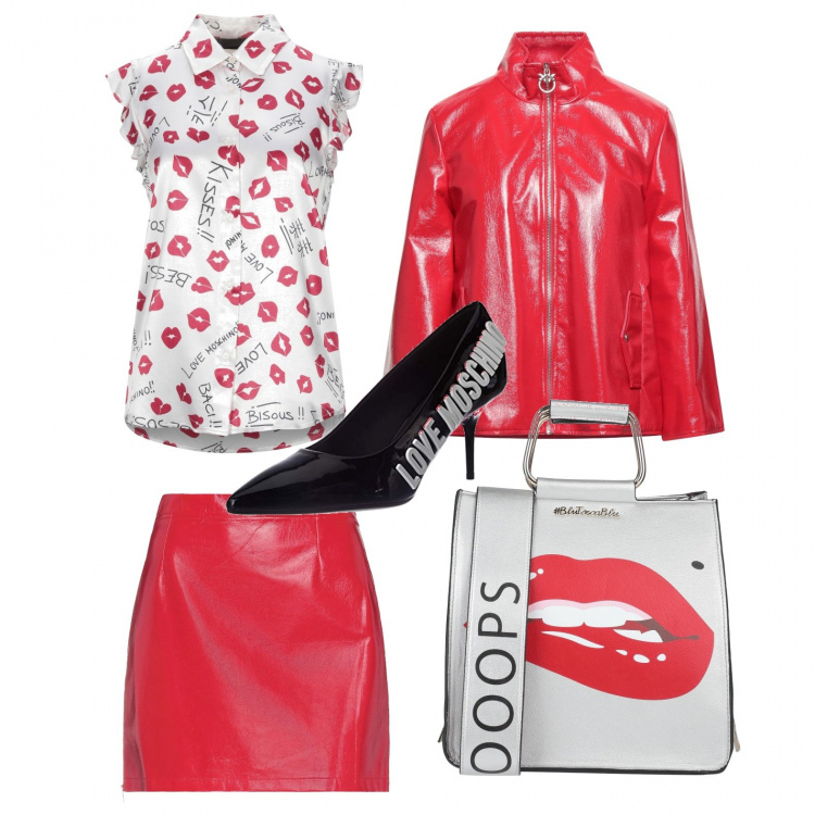 Outfit donna - Total look #1220862. Stile Casual per Tutti i giorni. look ideale per Petite. Abbinamento con camicie, giacche, minigonne, borse a mano, décolleté.