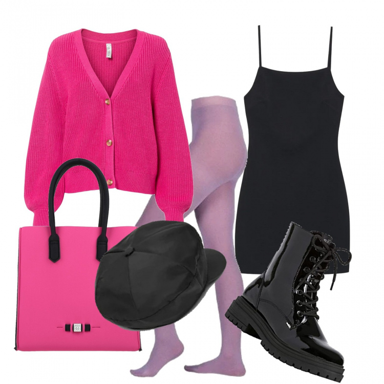 Outfit donna - Waiting 4 2022: sempre sul pezzo. Stile Glamour per Tutti i giorni. Abbinamento con cardigans, borse a mano, collant, stivaletti, vestiti corti, cappelli con visiera.