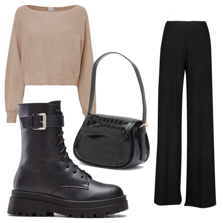 Outfit femme - Baby design. Style Tendance pour Tous les jours. Assortir avec pulls, bottes, pantalon , sacs à main.