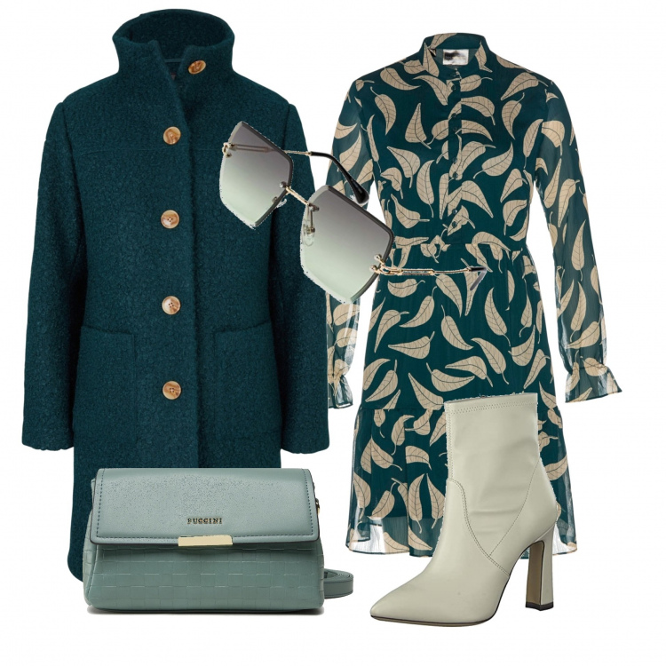 Outfit donna - Mai senza gli stivaletti giusti. Stile Trendy per Tutti i giorni. Abbinamento con cappotti, vestiti, borse a mano, stivaletti, occhiali da sole.