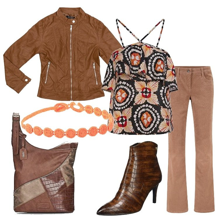 Outfit donna - Top Pepe Jeans. Stile Etnico per Tutti i giorni. Abbinamento con pantaloni, braccialetti, giacche, stivaletti, borse a tracolla, vestaglie.