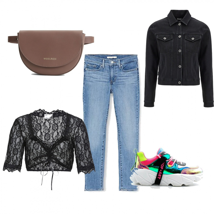 Outfit donna - Comfy everyday. Stile Casual per Tutti i giorni. Abbinamento con camicie, sneakers, giacche, borse a tracolla, jeans skinny.
