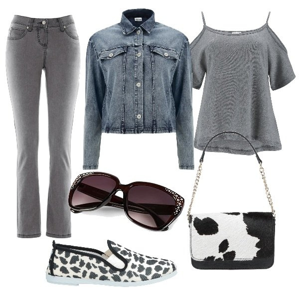 Outfit donna - Oggi mi vesto comoda. Stile Casual per Tutti i giorni. Abbinamento con jeans slim fit, sneakers, borse a mano, t-shirt, giacche, occhiali da sole.
