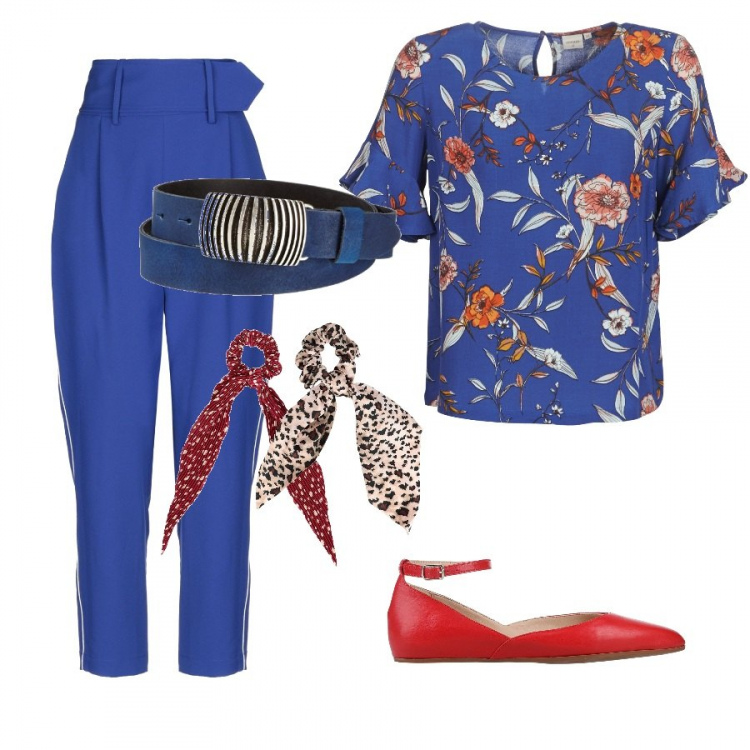 Outfit donna - Biagiotti copia. Abbinamento con pantaloni, ballerine, accessori per capelli, camicie, cinture.
