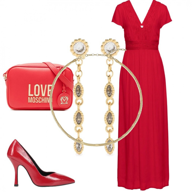 Outfit donna - Tacchi bellissimi!. Stile Chic per Cerimonia. Abbinamento con vestiti lunghi, décolleté, collane, borse a tracolla, orecchini.