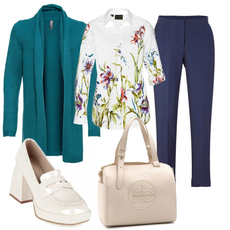 Outfit donna - Minimale ma dettagliato. Stile Minimal per Tutti i giorni. Abbinamento con cardigans, camicie, pantaloni, mocassini, borse a mano.