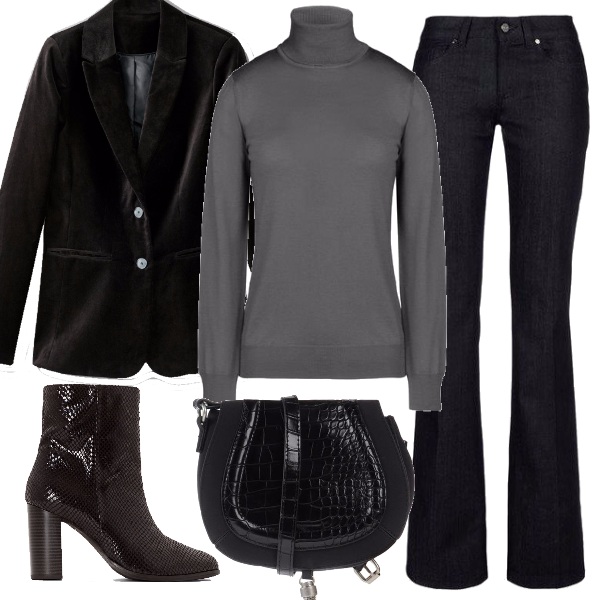 Outfit donna - Un poliziesco anni \'80. Stile Trendy per Scuola/Università.