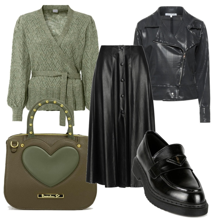 Outfit donna - Il mocassino trendy. Stile Trendy per Tutti i giorni. Abbinamento con maglieria, gonne longuette, giacche, mocassini, borse a mano.