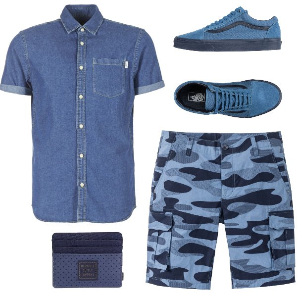 Outfit uomo - Camicia casual. Stile Trendy per Tutti i giorni.