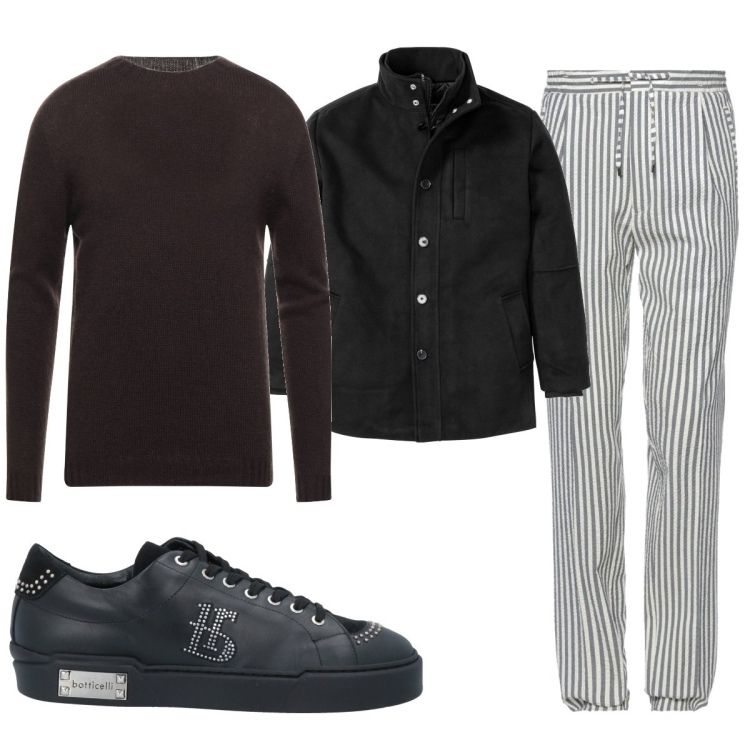 Outfit uomo - Total look #1436464. Stile Casual per Tutti i giorni. Abbinamento con giacche, pantaloni, pullovers, sneakers.