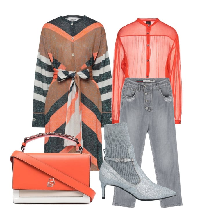 Outfit donna - Solo due colori. Stile Casual chic per Tutti i giorni. Abbinamento con stivaletti, vestiti midi/longuette, camicie, jeans boyfriend, borse tote.