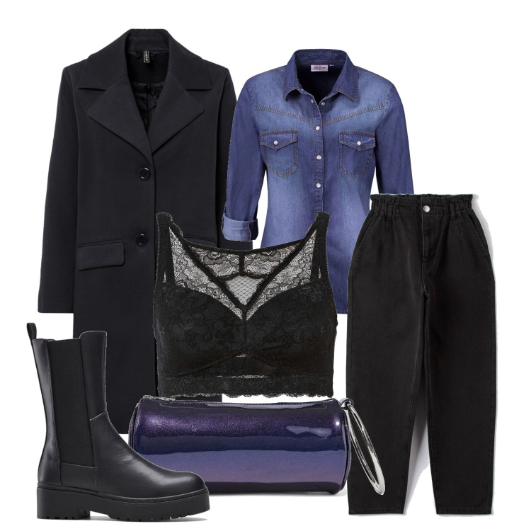 Outfit donna - Ghost outfitter - camicia aperta. Stile Trendy per Tutti i giorni. Abbinamento con borse a mano, camicie, stivali, bralette, cappotti, jeans.