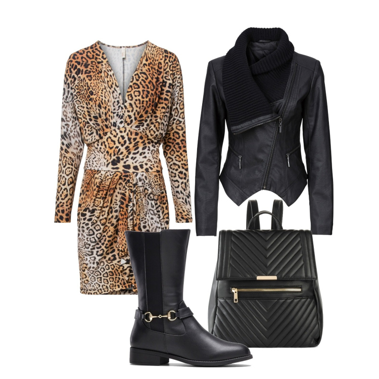 Outfit donna - BonPrix! Sconti Pre Black Friday. Stile Casual chic per Tutti i giorni. Abbinamento con blazer, stivali, zaini, vestiti.