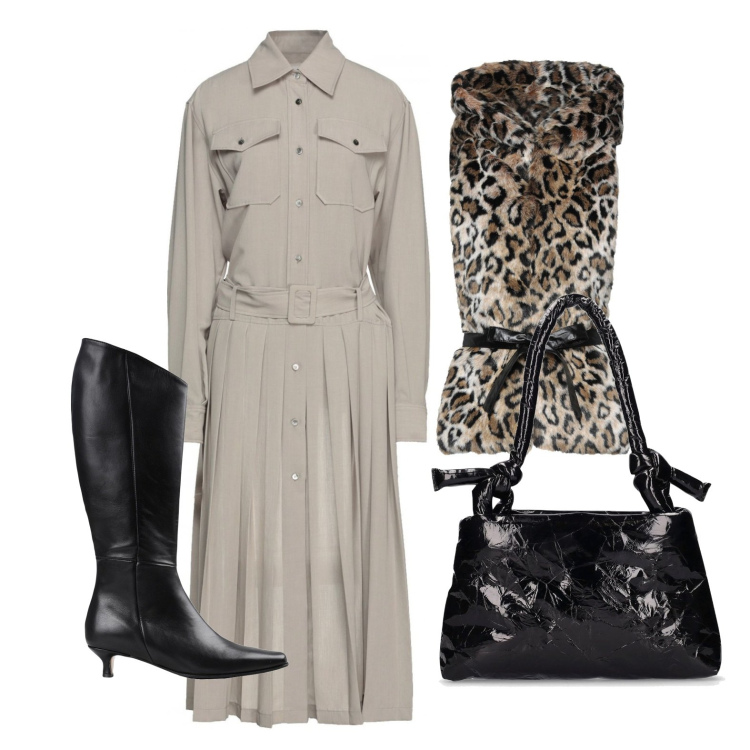 Outfit donna - Ghost outfitter - in beige. Stile Casual chic per Tutti i giorni. Abbinamento con camicie, stivali, top, borse a spalla.