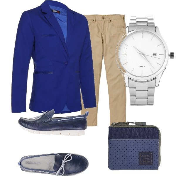 Outfit uomo - Un colloquio in eleganza. Stile Business/Elegante per Ufficio. Abbinamento con pantaloni.