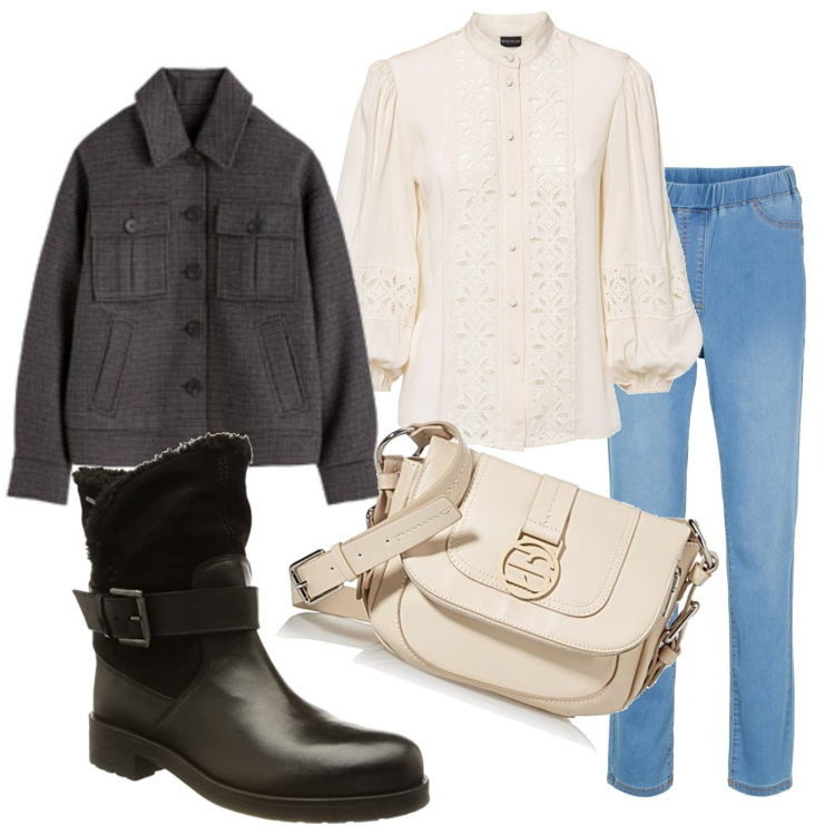 Outfit mujer - Urban outfit. Estilo Urban para Todos los días. Combinación con botines, bandoleras, blusas, jeggings, chaquetas.