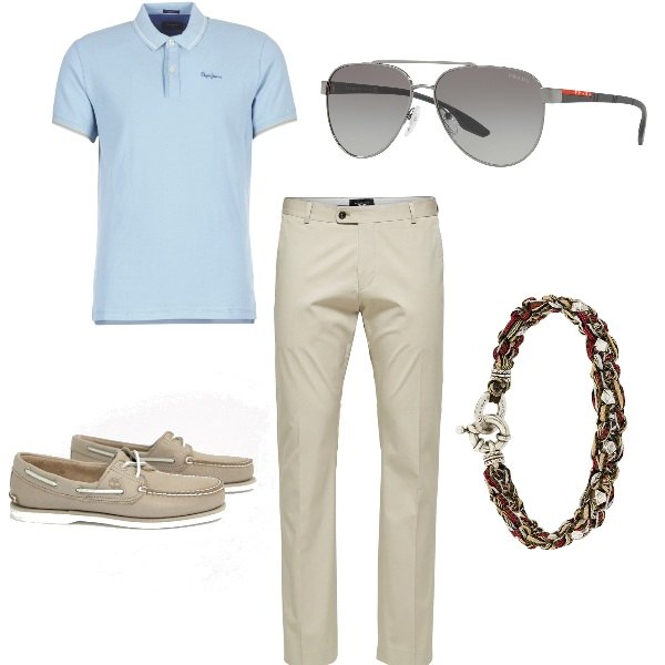 Outfit uomo - Urban #1191. Stile Urban per Ufficio. Abbinamento con braccialetti.