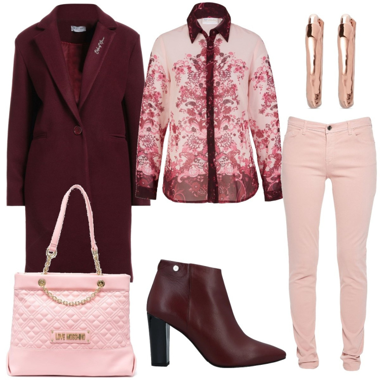 Outfit donna - Total look #1466475. Stile Casual chic per Tutti i giorni. look ideale per Tall. Abbinamento con camicie, stivaletti, cappotti, pantaloni, orecchini, borse tote.