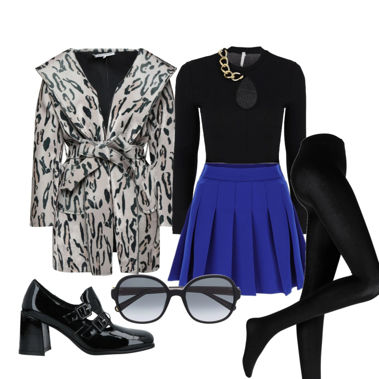 Outfit donna - Ghost outfitter - solo io. Stile Glamour per Tutti i giorni. Abbinamento con collant, mocassini, cappotti, minigonne, maglieria, occhiali da sole.