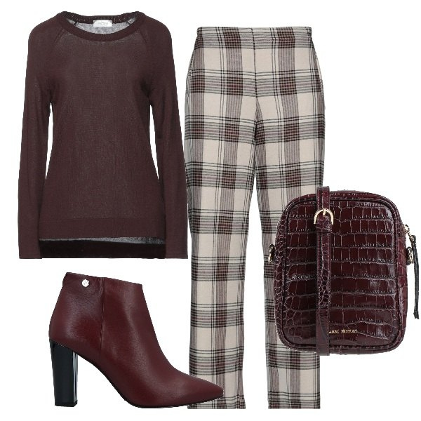 Outfit donna - Basic ogni giorno. Stile Basic per Tutti i giorni. Abbinamento con stivaletti, pantaloni, pullovers, borse a tracolla.