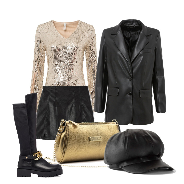 Outfit donna - Ghost outfitter - per ogni età. Stile Glamour per Serata fuori. Abbinamento con blazer, maglieria, cappelli con visiera, gonne, pochette, stivali.