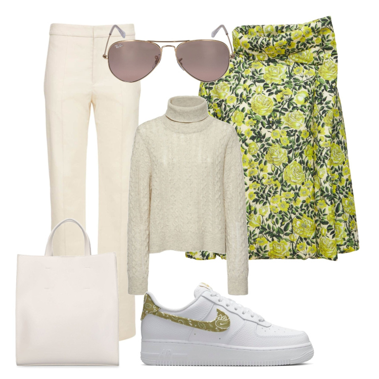 Outfit donna - Luisaviaroma Black friday. Stile Casual per Tutti i giorni. Abbinamento con sneakers, maglieria, giacche, pantaloni, occhiali da sole, shopping bag.