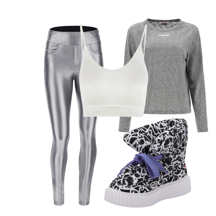 Outfit donna - Comodamente a casa..... Stile Basic per Tutti i giorni. Abbinamento con stivali, pantaloni skinny, felpe, top.