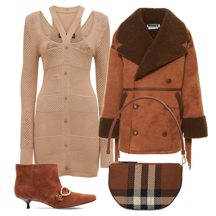 Outfit donna - Luisaviaroma. Stile Boho per Tutti i giorni. Abbinamento con vestiti, borse a spalla, cappotti, stivali.