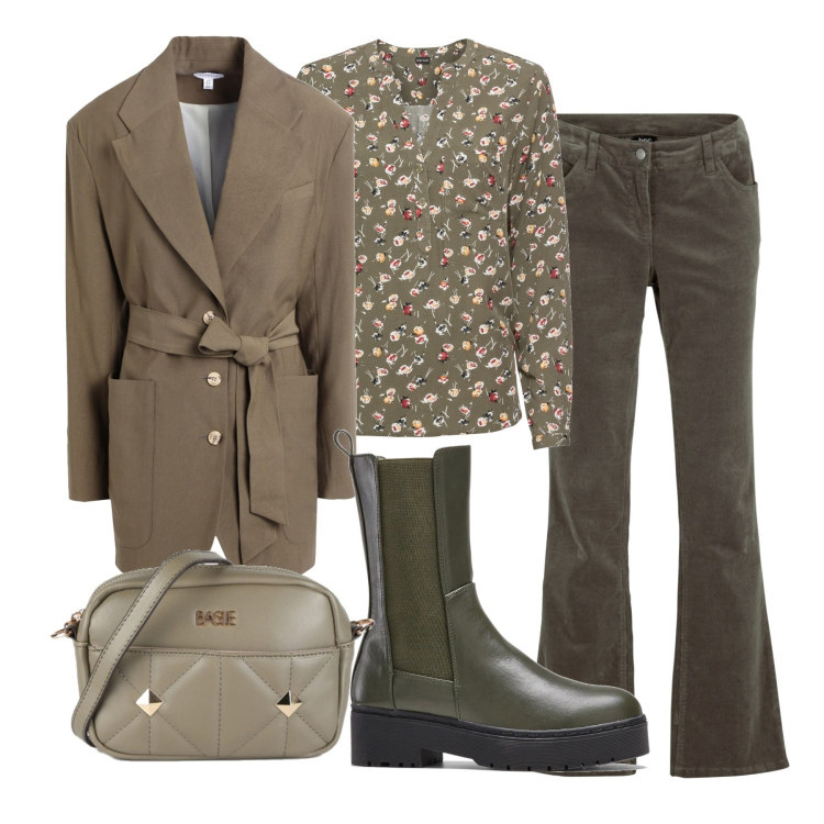 Outfit donna - Un capo romantico. Stile Casual chic per Tutti i giorni. Abbinamento con pantaloni, bluse, stivali, blazer, borse a mano.