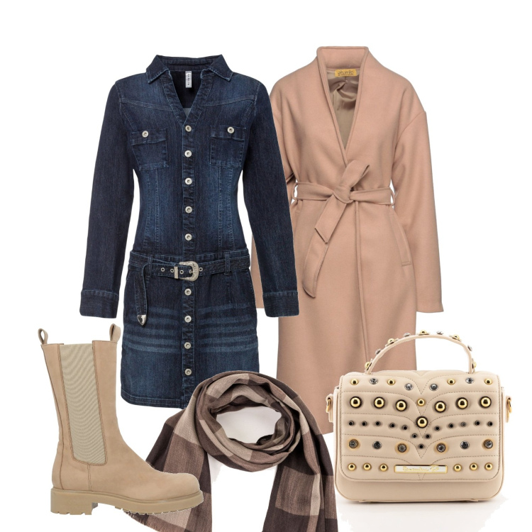 Outfit donna - Ghost outfitter - come abbino il jeans. Stile Casual per Tutti i giorni. Abbinamento con vestiti, stivali, cappotti, borse a tracolla, sciarpe.