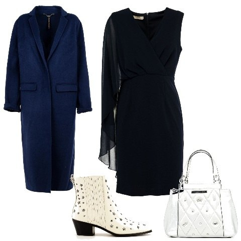 Outfit donna - OFF-MARKET- Speciale SALDI INVENALI. Stile Chic per Tutti i giorni. Abbinamento con vestiti corti, cappotti, stivaletti, borse a mano.
