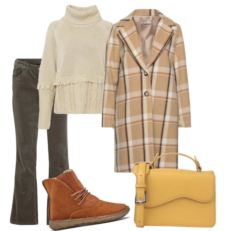 Outfit donna - Ufficio 2023. Stile Casual per Tutti i giorni. Abbinamento con pantaloni, maglieria, stivaletti, cappotti, borse a mano.