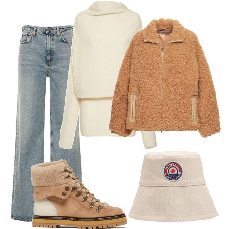 Outfit donna - Total look #1522558. Stile Mannish per Scuola/Università. Abbinamento con jeans, vestiti midi/longuette, stivali, giacche, cappelli.