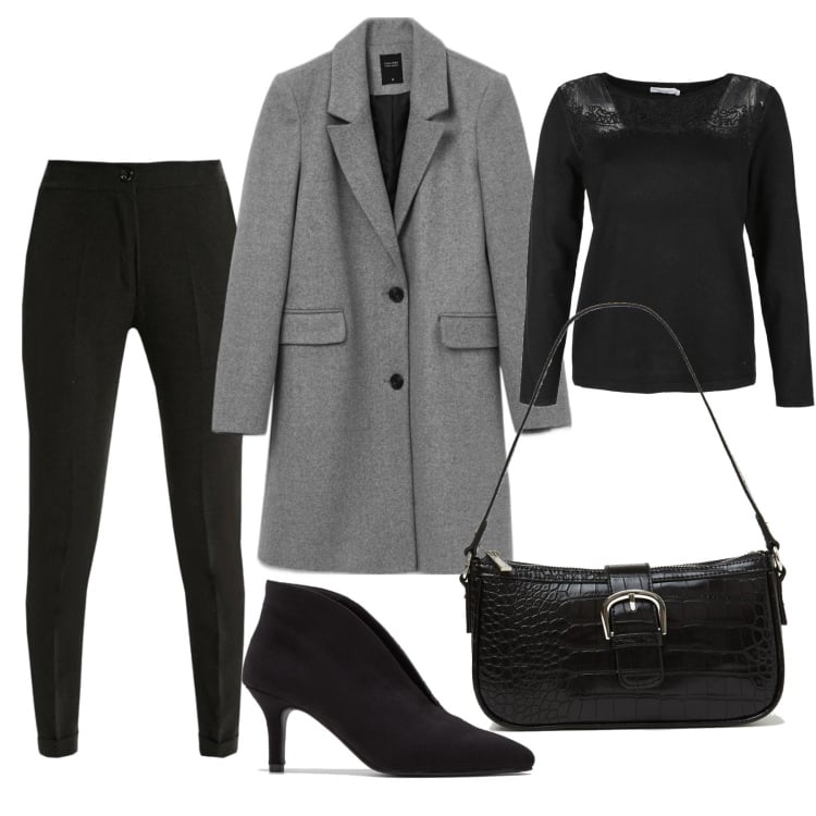 Outfit donna - Sabato sera. Stile Casual chic per Serata fuori. Abbinamento con zaini, pullovers, pantaloni, cappotti, borse a spalla.