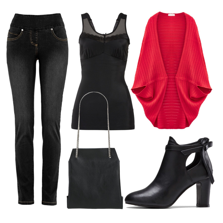 Outfit donna - Minimal #254. Stile Minimal per Tutti i giorni. Abbinamento con jeans, cappotti, stivaletti, top, borse a mano.