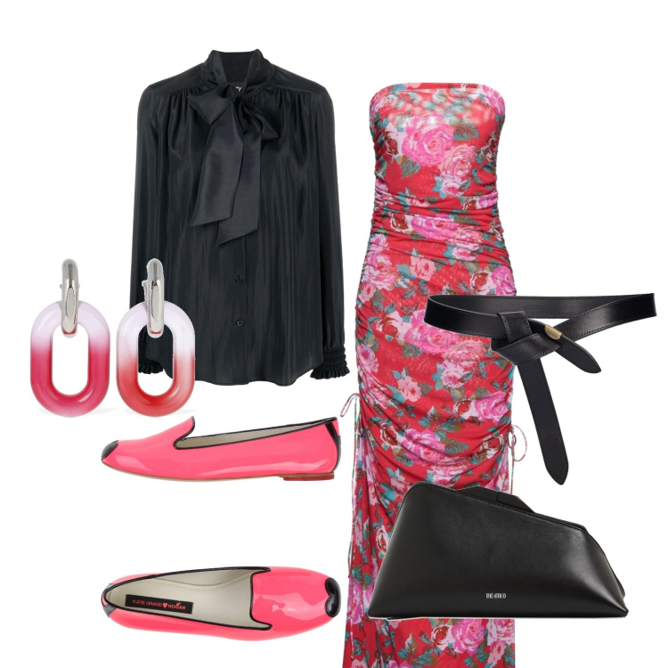 Outfit donna - Ghost outfitter - in lungo di giorno. Stile Casual chic per Tutti i giorni. Abbinamento con mocassini, vestiti lunghi, bluse, cinture, pochette, orecchini.