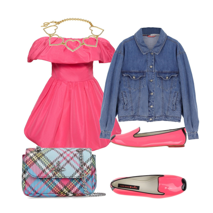 Outfit donna - Ghost outfitter - bouquet di primavera. Stile Vintage retrò per Tutti i giorni. Abbinamento con mocassini, giacche, borse a spalla, vestiti, collane.