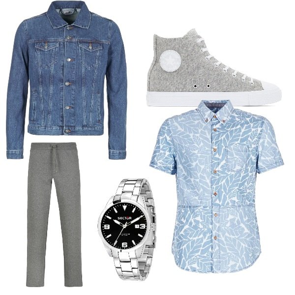 Outfit uomo - Viaggio in aereo. Stile Casual per Tutti i giorni.